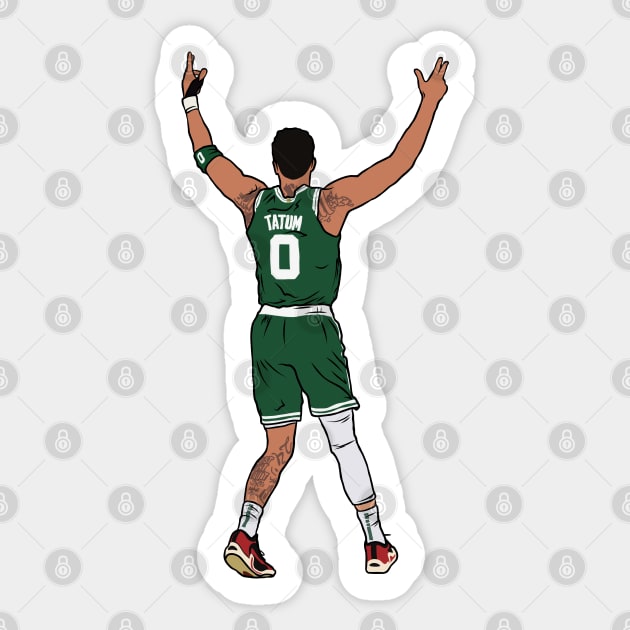 Jayson Tatum Embrace The Crowd Sticker by rattraptees